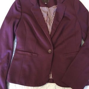 The Limited Plum Knit Blazer